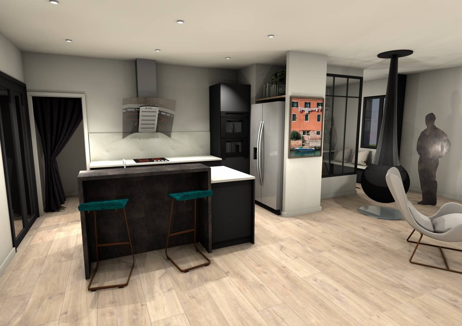 Cuisine contemporaine rapport qualité prix - cuisiniste local Caluire près Lyon