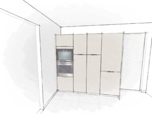 Plan projet cuisine Access sur mesure Janneyrias - Studio Creatis Lyon