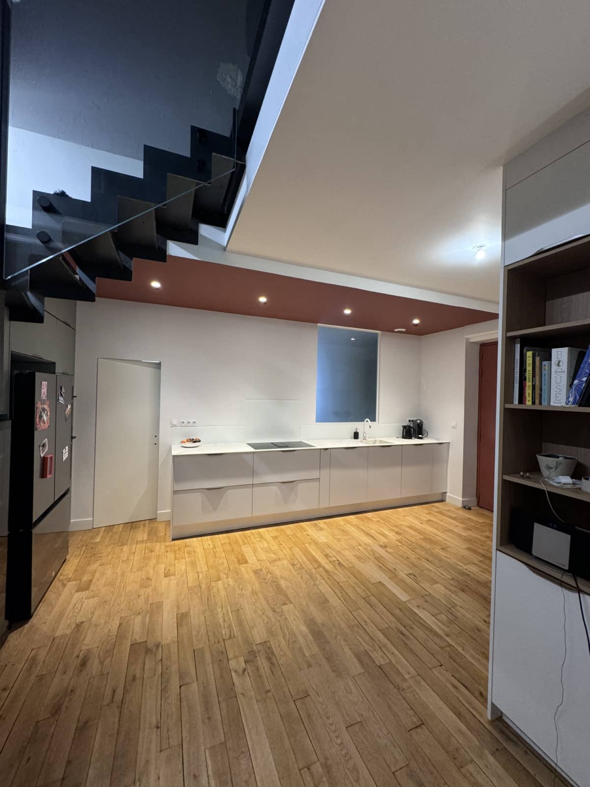 Rénovation cuisine entrée Lyon - meilleur rapport qualité prix design contemporain Caluire