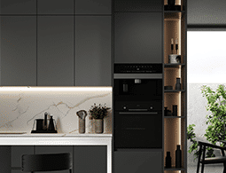 Cuisine design architecturale moderne à Caluire près de Lyon - Gamme haut de gamme cuisiniste