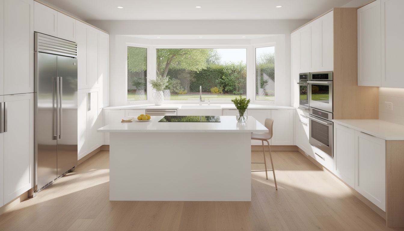 Électroménager premium intégré dans cuisine haut de gamme - cuisiniste Lyon Caluire