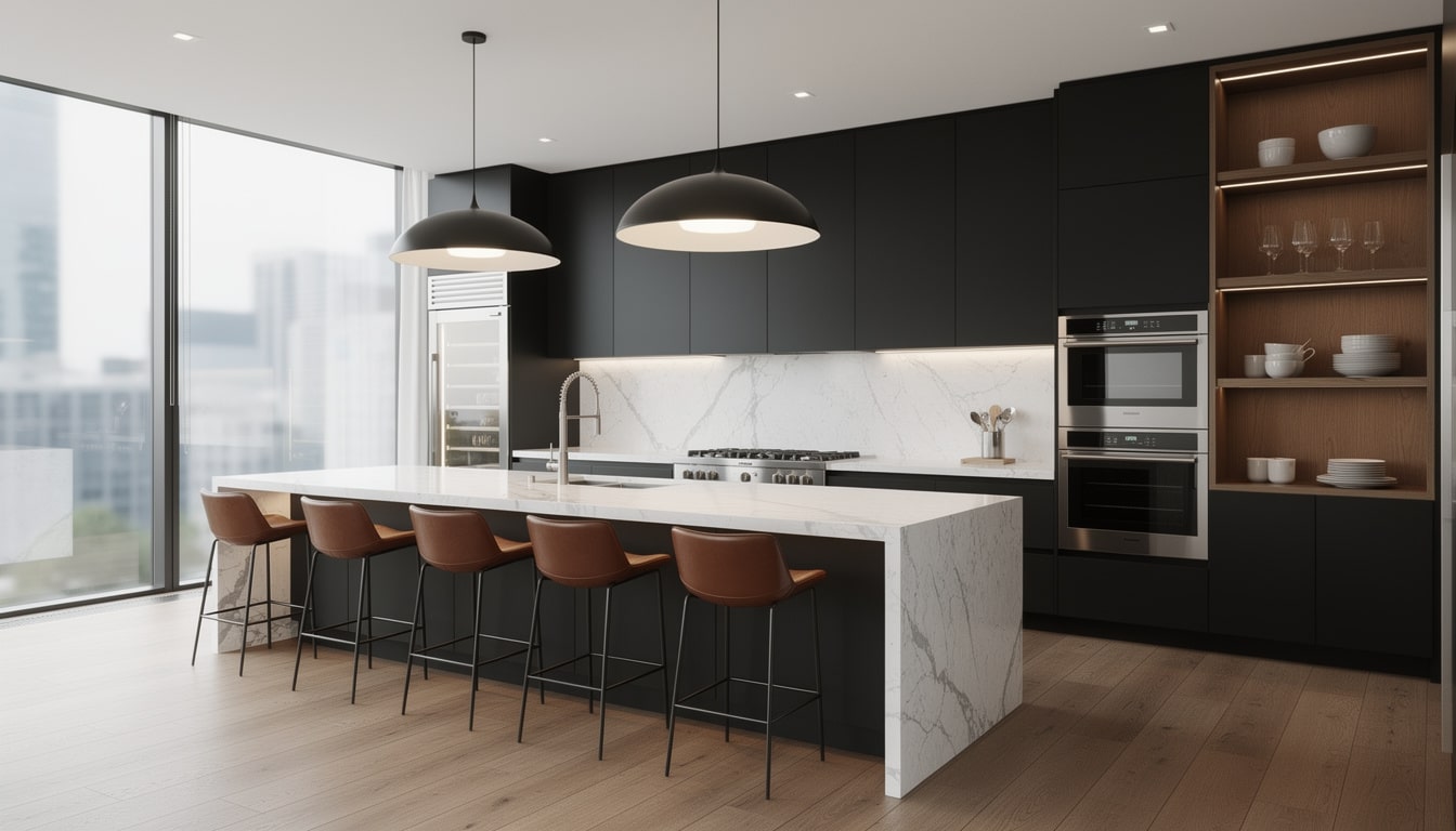 Cuisine haut de gamme design tendances 2025 - Studio Creatis cuisiniste Lyon