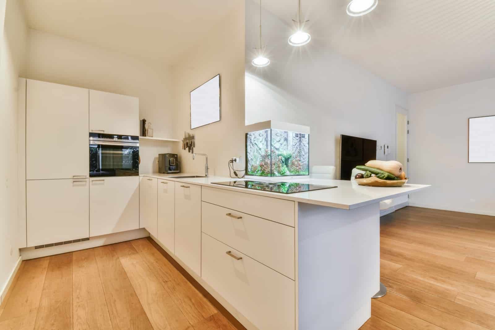 Cuisine moderne haut de gamme réalisée par Studio Creatis cuisiniste à Caluire près de Lyon